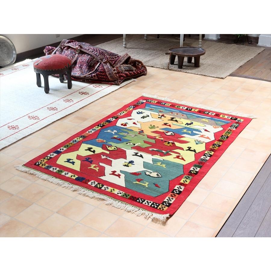 73x240cm廊下敷き・キリム(04-5)ラグ・マット・ギャッベ、じゅうたん