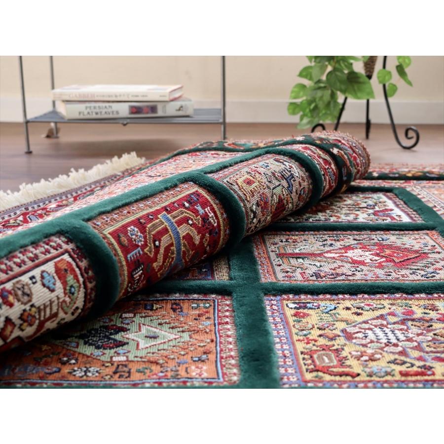 バルーチスマック シルジャンキリム 153x115cm グリーンのトレリス