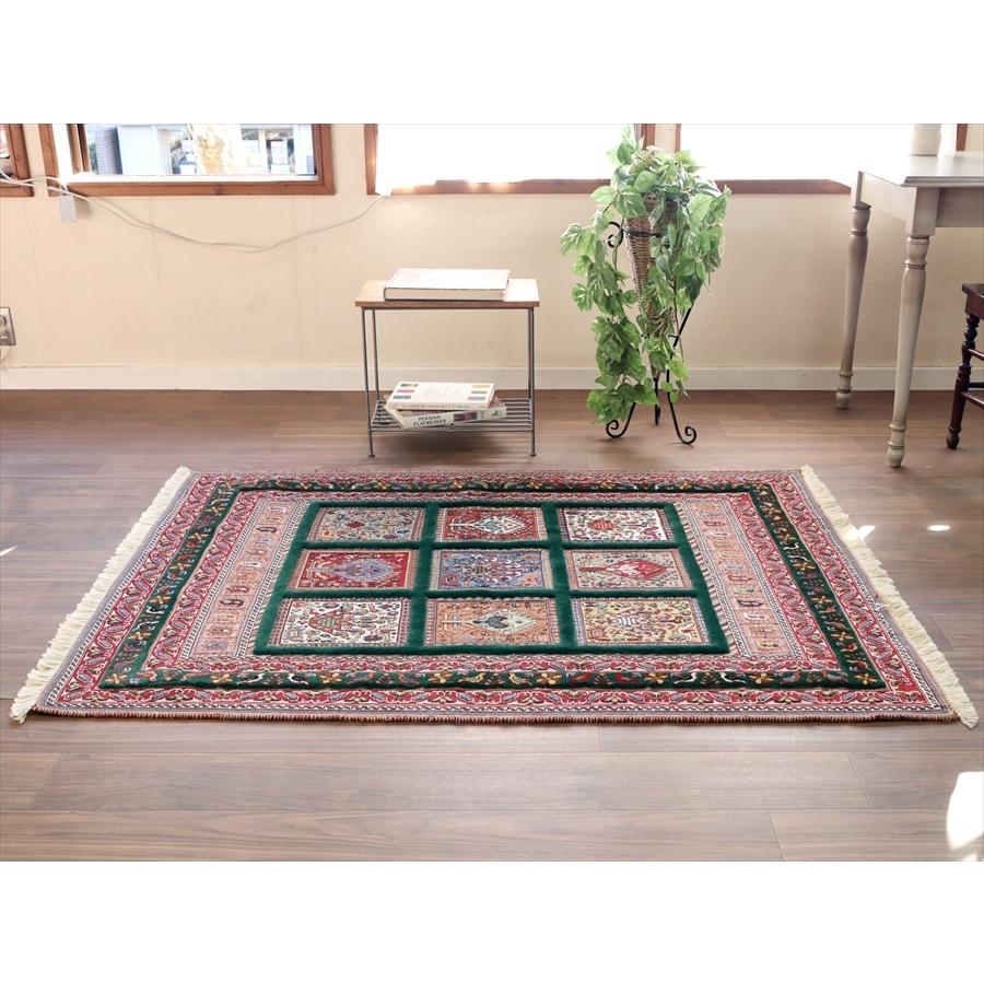 バルーチスマック シルジャンキリム 153x115cm グリーンのトレリス