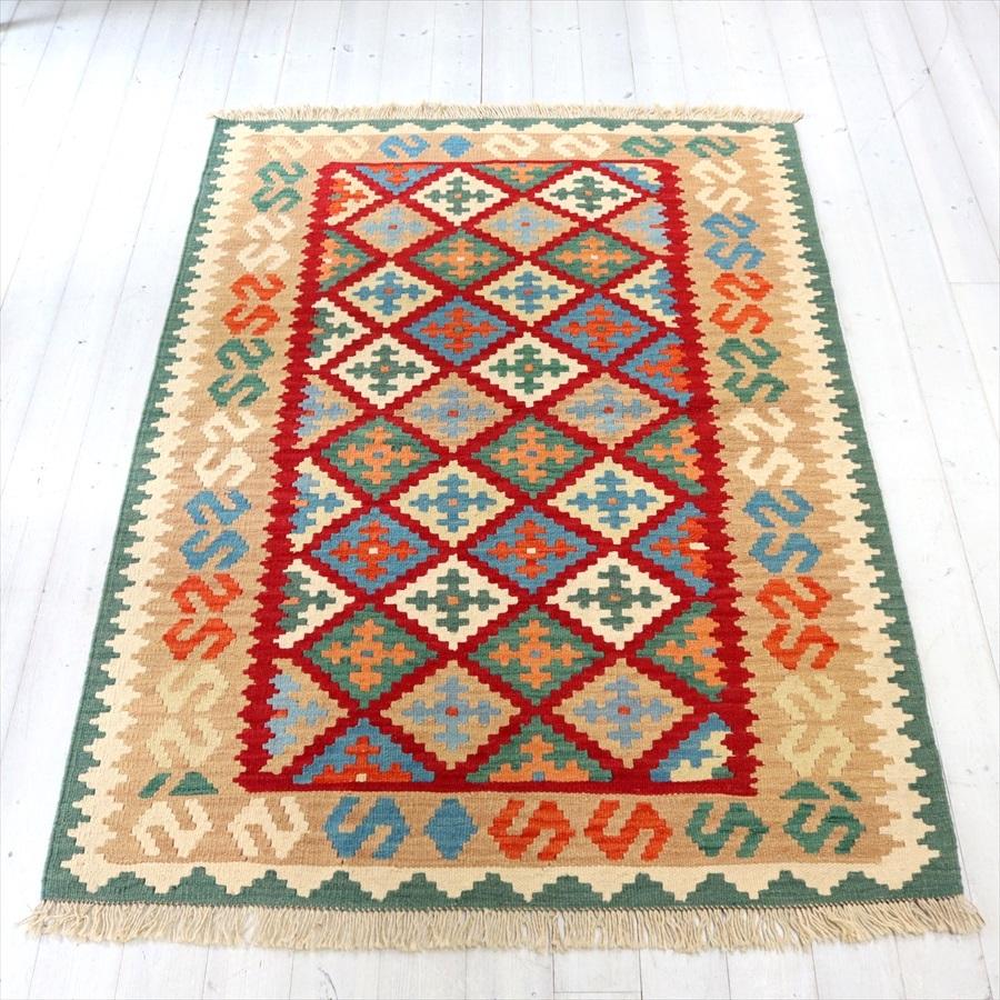 イラン手織りキリム カシュカイキリム 173x123cm センターラグサイズ 