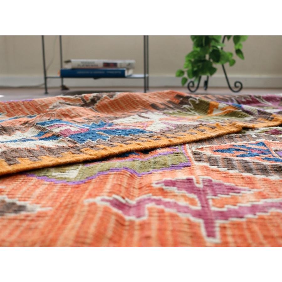 色にこだわるワンランク上のカイセリキリム セッヂャーデ 169x141cm 雄羊の角と翼を広げた鳥のモチーフ | ブランド登録なし | 10