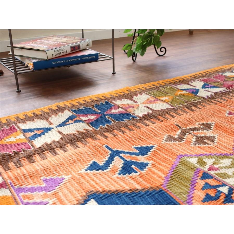 色にこだわるワンランク上のカイセリキリム セッヂャーデ 169x141cm 雄羊の角と翼を広げた鳥のモチーフ | ブランド登録なし | 05