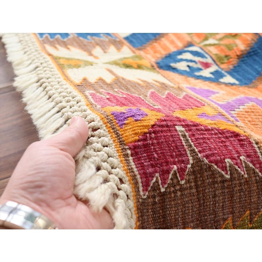 色にこだわるワンランク上のカイセリキリム セッヂャーデ 169x141cm 雄羊の角と翼を広げた鳥のモチーフ | ブランド登録なし | 06