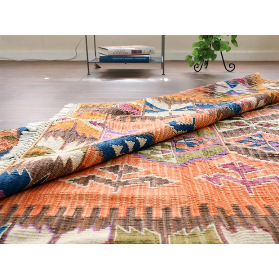 色にこだわるワンランク上のカイセリキリム セッヂャーデ 169x141cm 雄羊の角と翼を広げた鳥のモチーフ | ブランド登録なし | 09