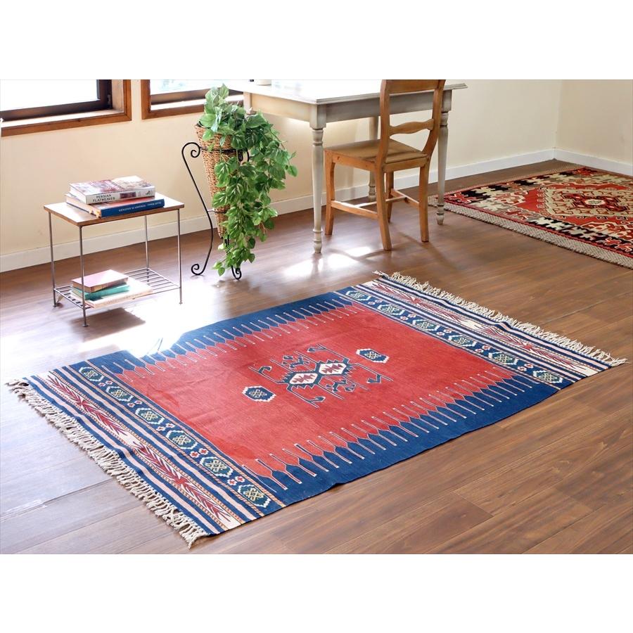トルコの手織りキリム コンヤ 167x117cm ベレケットのモチーフ/草木染
