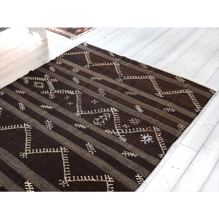オールドキリム ムート  167x127cm ボーダー ジジム ナチュラルカラー | ブランド登録なし | 02