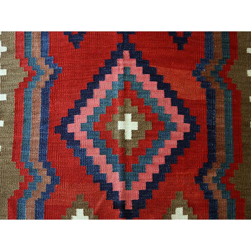 オールドキリム シラーズ 218x107cm ハムセ連合/ジグザグのひし形　草木染め | ブランド登録なし | 04