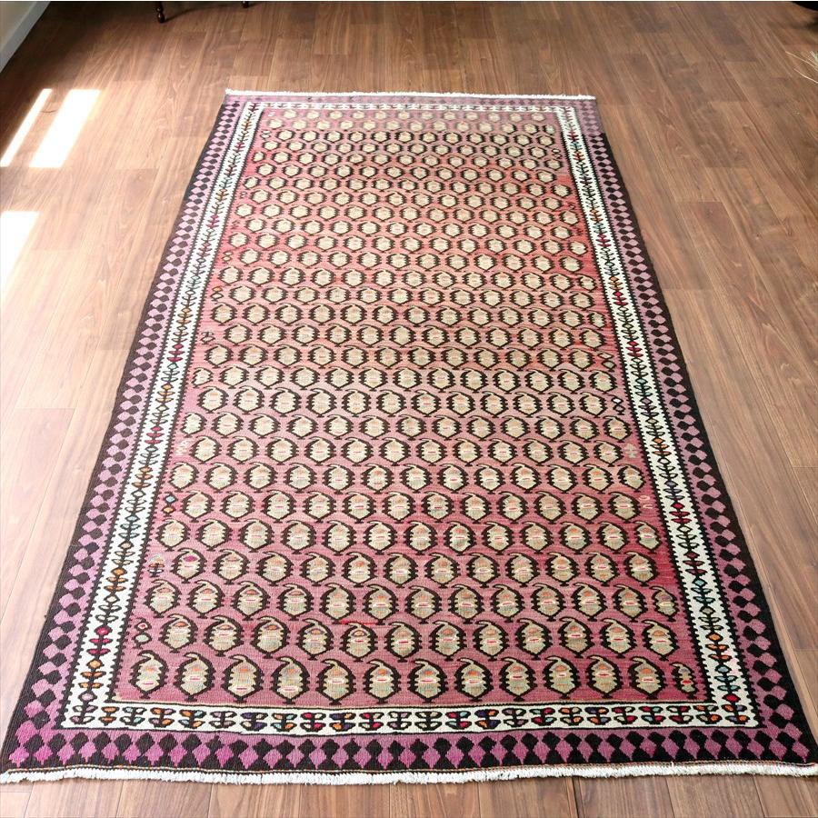 オールドキリム セネ  279x144cm 一面のボテモチーフ | ブランド登録なし