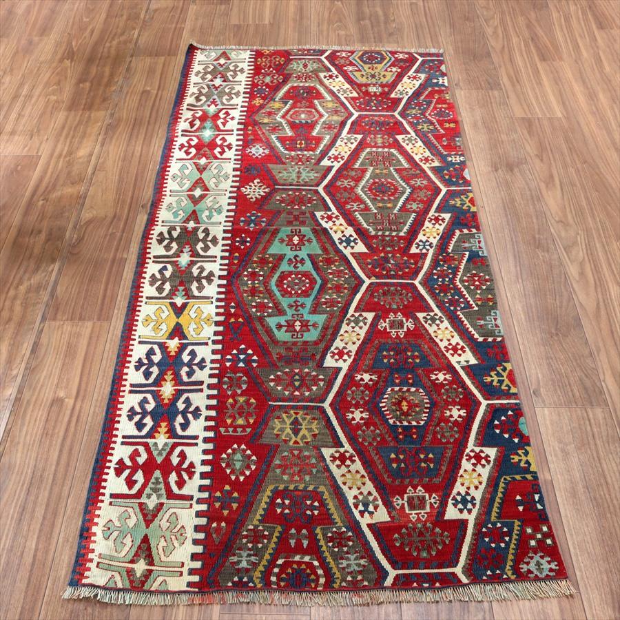 オールドキリム ギョムルゲン  189x85cm 連なるエリベリンデ | ブランド登録なし