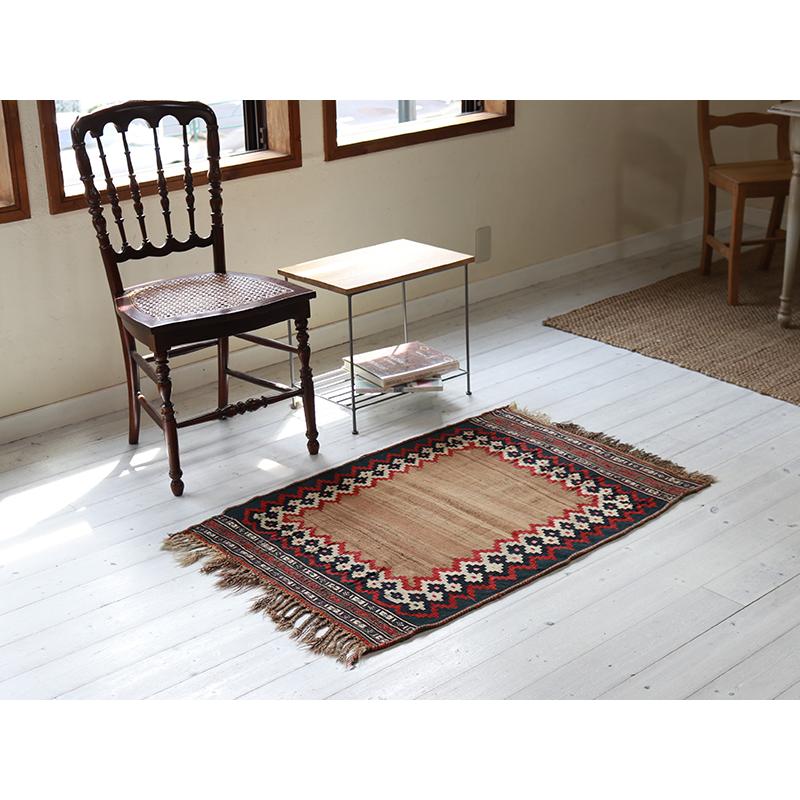 オールドキリム シラーズ  106x72cm ナチュラルカラー エンプティデザイン | ブランド登録なし | 01