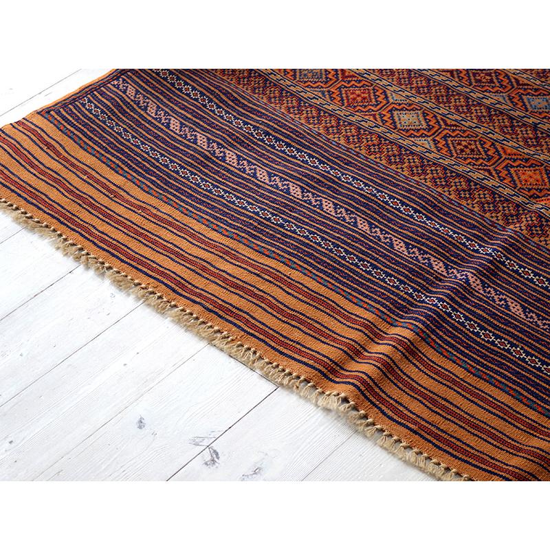 シルジャンキリム　スザンニ織り 198x130cm 細かな織りの幾何学モチーフ | ブランド登録なし | 05