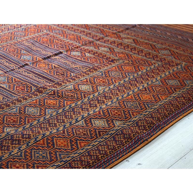 シルジャンキリム　スザンニ織り 198x130cm 細かな織りの幾何学モチーフ | ブランド登録なし | 06