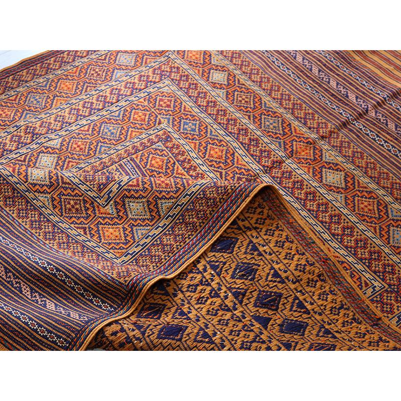 シルジャンキリム　スザンニ織り 198x130cm 細かな織りの幾何学モチーフ | ブランド登録なし | 08