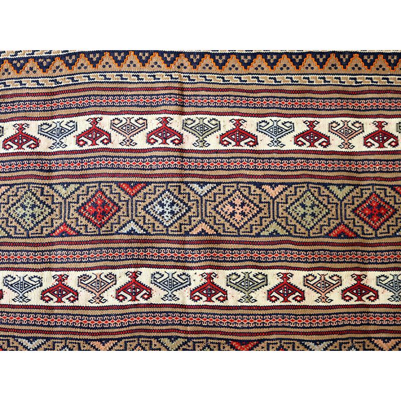 シルジャンキリム　スザンニ織り 203x140cm 細かな織りの幾何学モチーフ | ブランド登録なし | 05