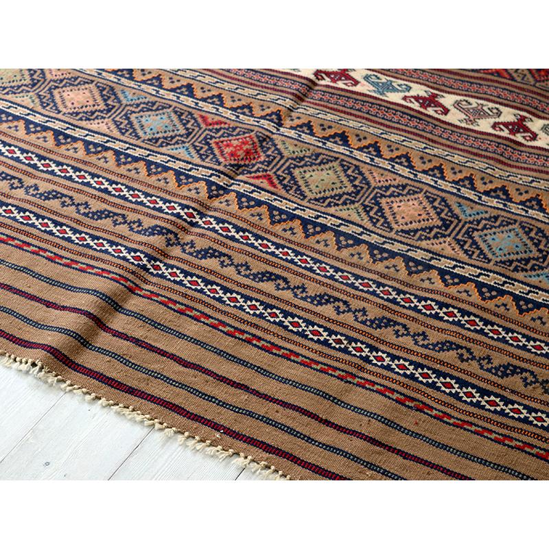 シルジャンキリム　スザンニ織り 203x140cm 細かな織りの幾何学モチーフ | ブランド登録なし | 07