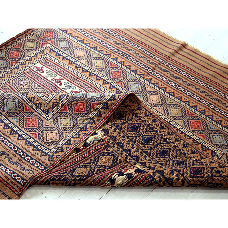 シルジャンキリム　スザンニ織り 203x140cm 細かな織りの幾何学モチーフ | ブランド登録なし | 09