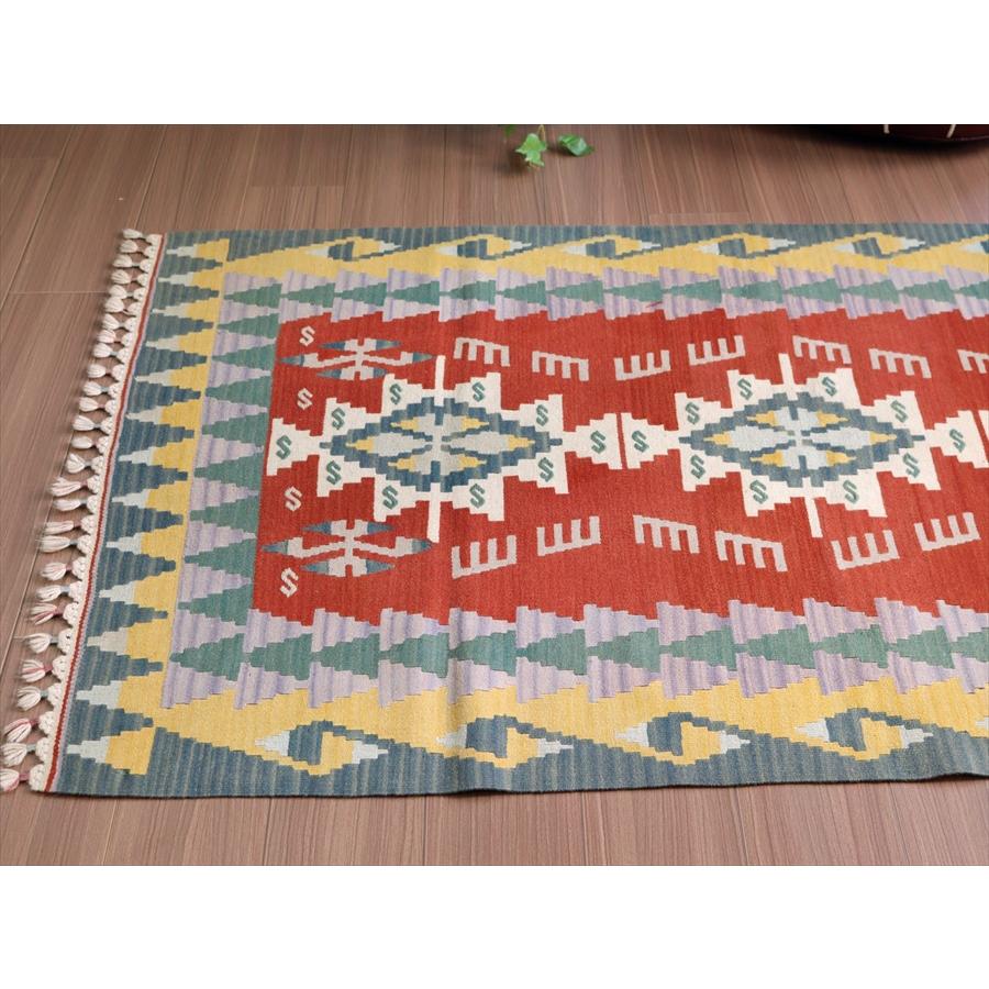 カイセリキリム トルコの手織りラグ 172x109cm ベレケットのモチーフ