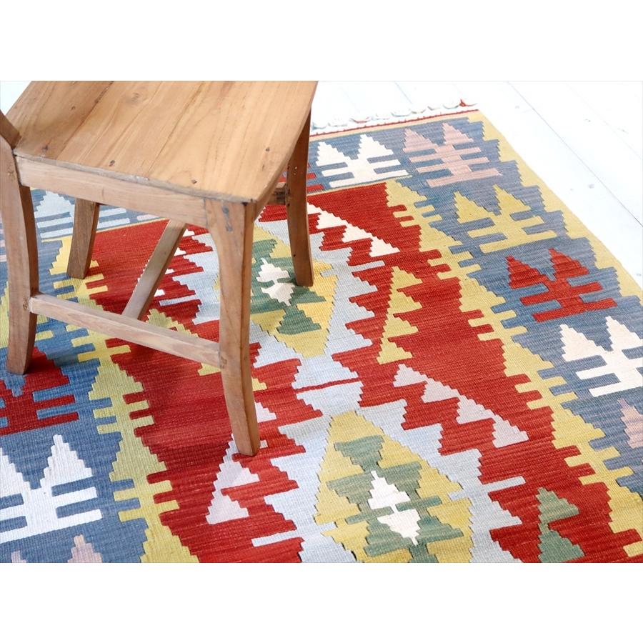 トルコの手織りキリム　セッヂャーデ 201x117cm ３つのイーブルアイ | ブランド登録なし | 04