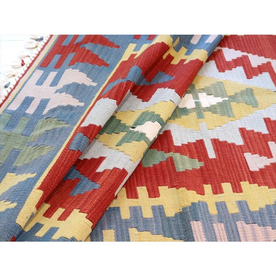 トルコの手織りキリム　セッヂャーデ 201x117cm ３つのイーブルアイ | ブランド登録なし | 05