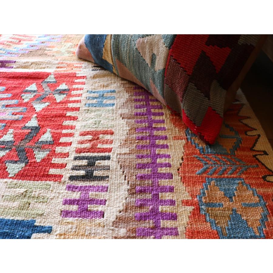 手織りキリム トルコ　カイセリ産 182x129cm 明るいパステルカラー　セッヂャーデ | ブランド登録なし | 11