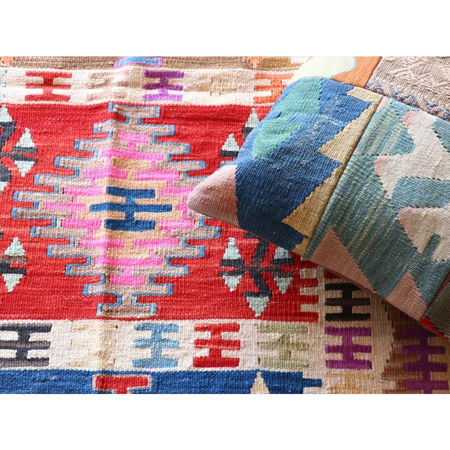 手織りキリム トルコ　カイセリ産 182x129cm 明るいパステルカラー　セッヂャーデ | ブランド登録なし | 12