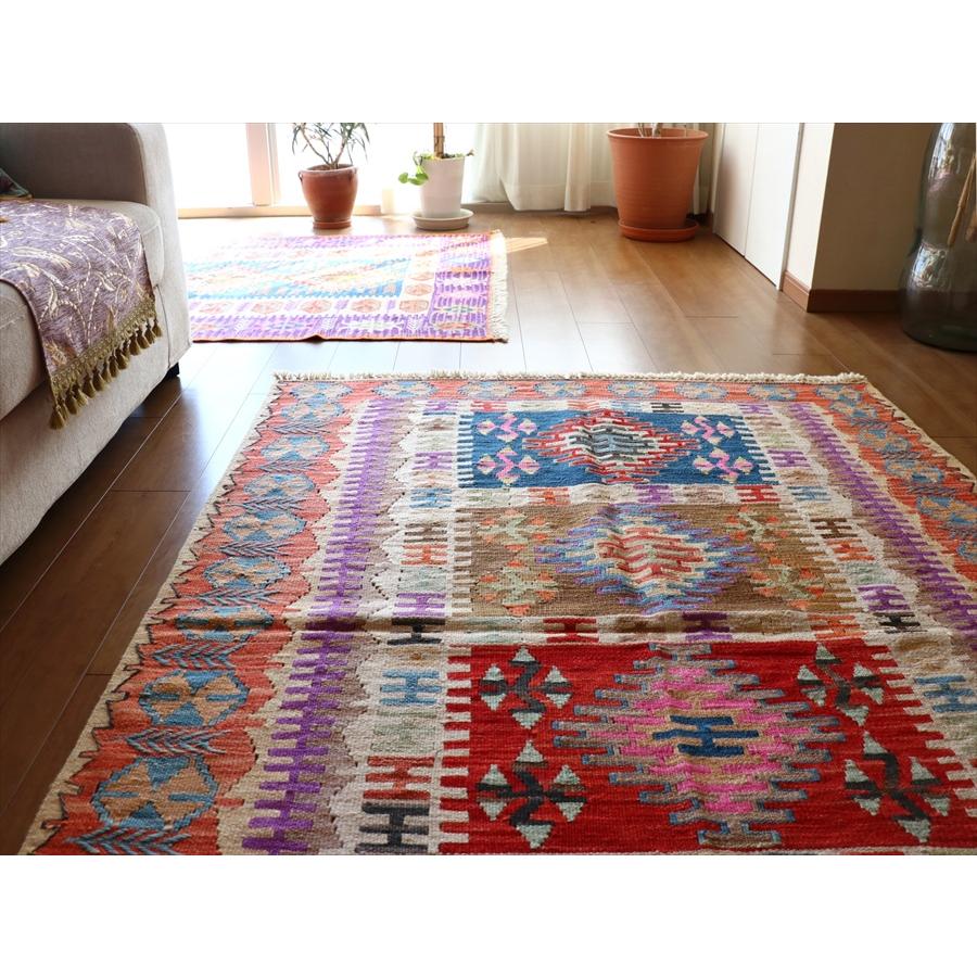 手織りキリム トルコ　カイセリ産 182x129cm 明るいパステルカラー　セッヂャーデ | ブランド登録なし | 02