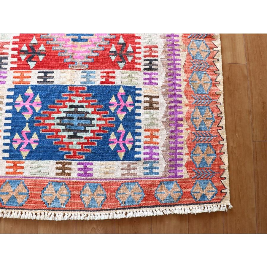 手織りキリム トルコ　カイセリ産 182x129cm 明るいパステルカラー　セッヂャーデ | ブランド登録なし | 03