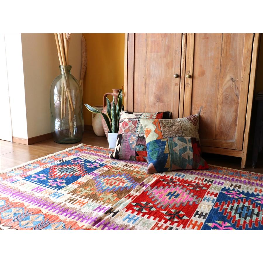 手織りキリム トルコ　カイセリ産 182x129cm 明るいパステルカラー　セッヂャーデ | ブランド登録なし | 08