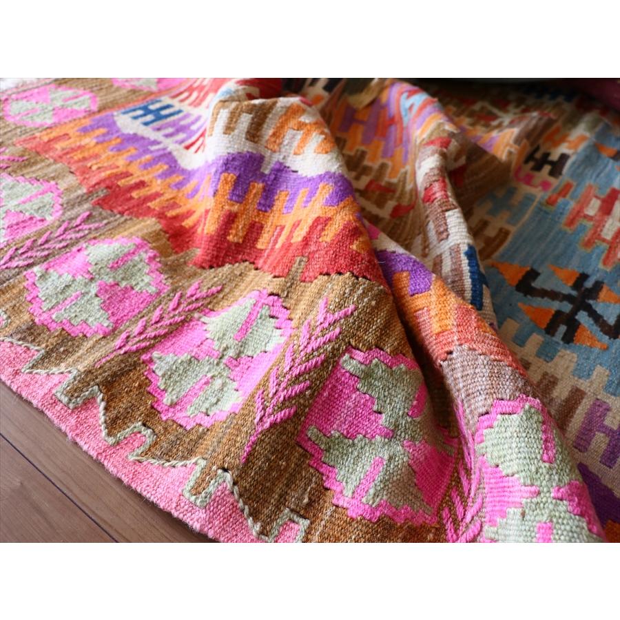 手織りキリム トルコ　カイセリ産 184x131cm 明るいパステルカラー　セッヂャーデ | ブランド登録なし | 15