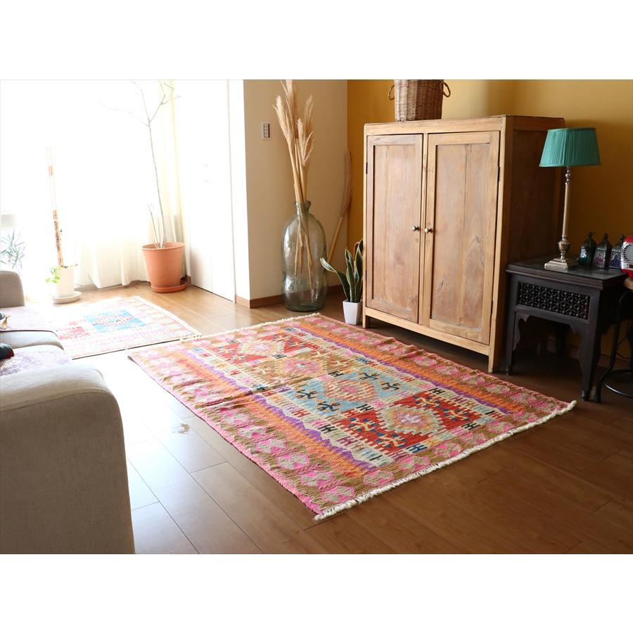 手織りキリム トルコ　カイセリ産 184x131cm 明るいパステルカラー　セッヂャーデ | ブランド登録なし | 01