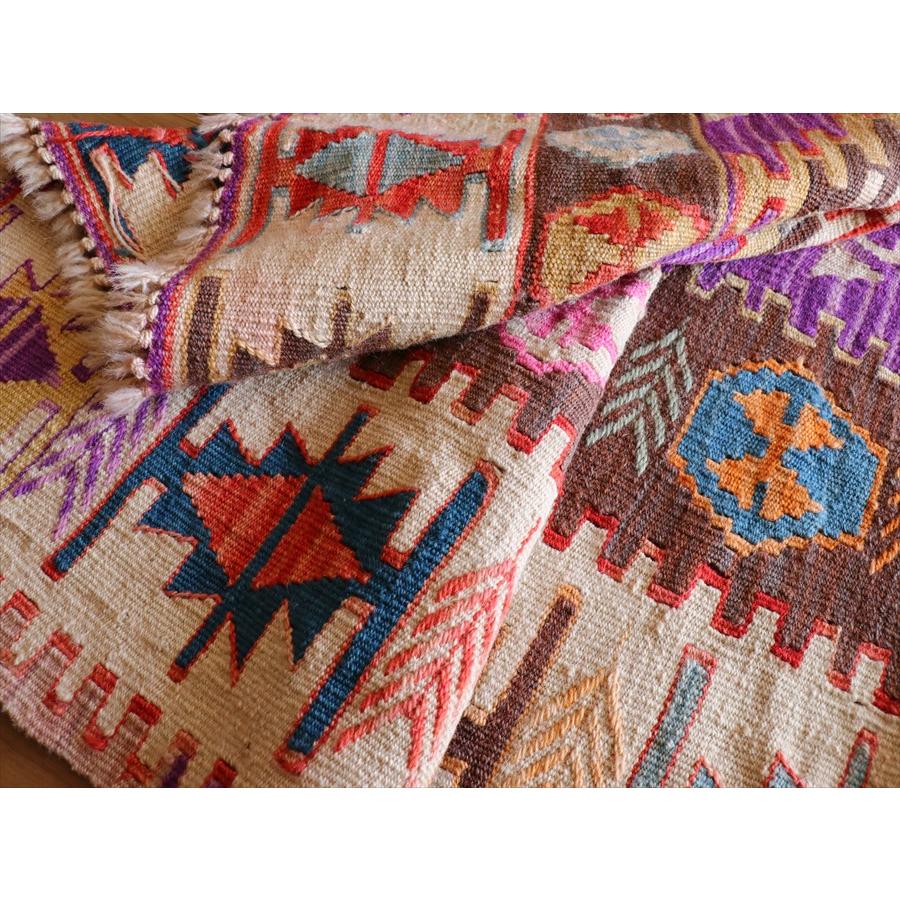 手織りキリム トルコ　カイセリ産 178x137cm 明るいパステルカラー　セッヂャーデ | ブランド登録なし | 12