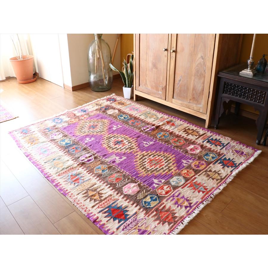 手織りキリム トルコ　カイセリ産 178x137cm 明るいパステルカラー　セッヂャーデ | ブランド登録なし | 05