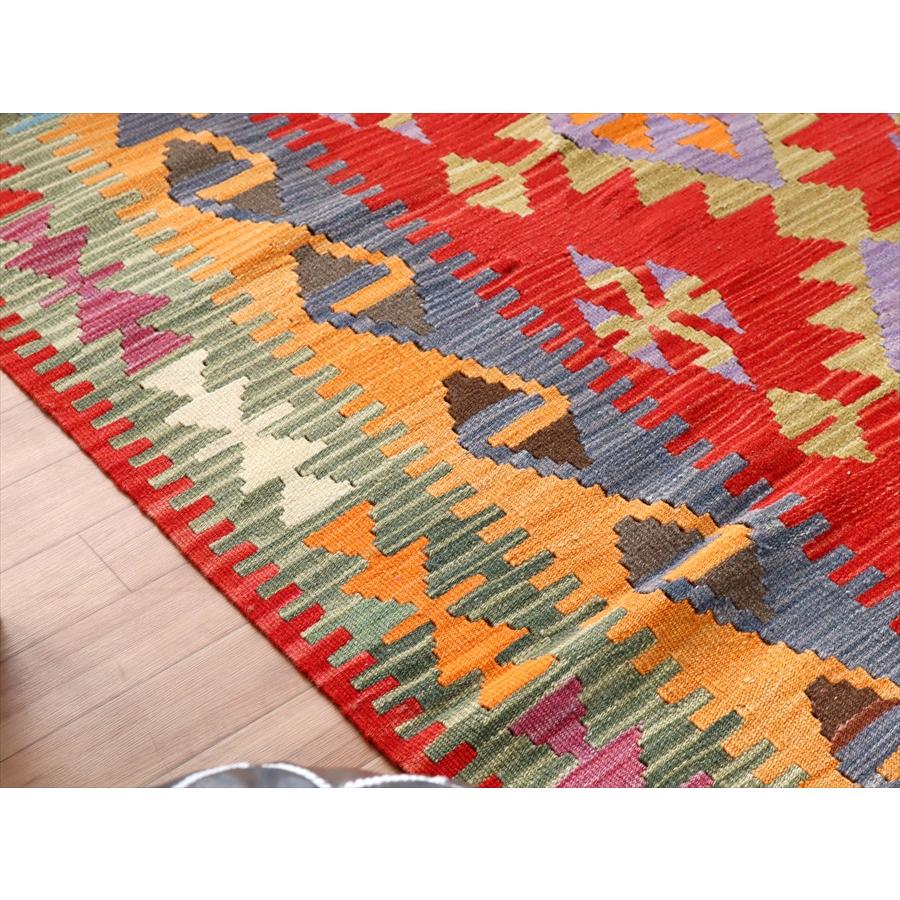 色にこだわるワンランク上のカイセリキリム 181x130cm レッド&グリーン | ブランド登録なし | 04