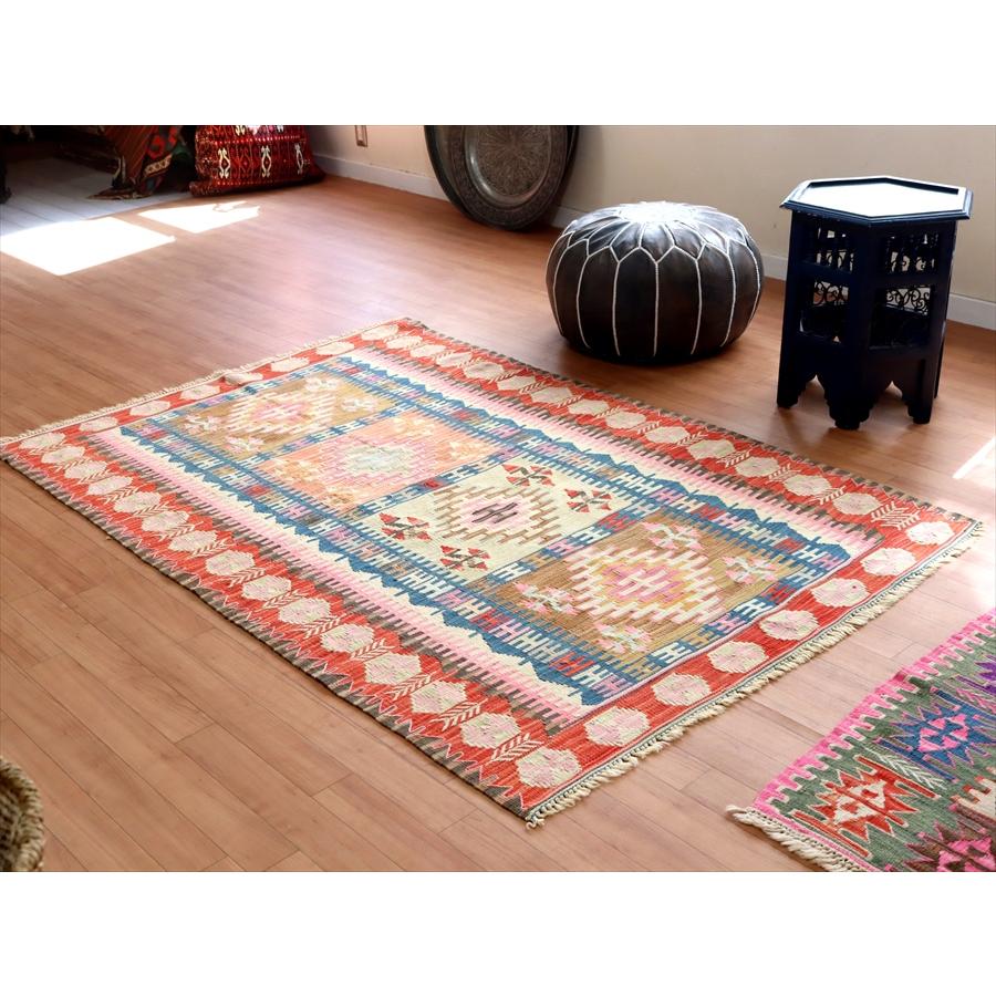 色にこだわるワンランク上のカイセリキリム 182x124cm イーブルアイと狼の足跡 | ブランド登録なし | 01