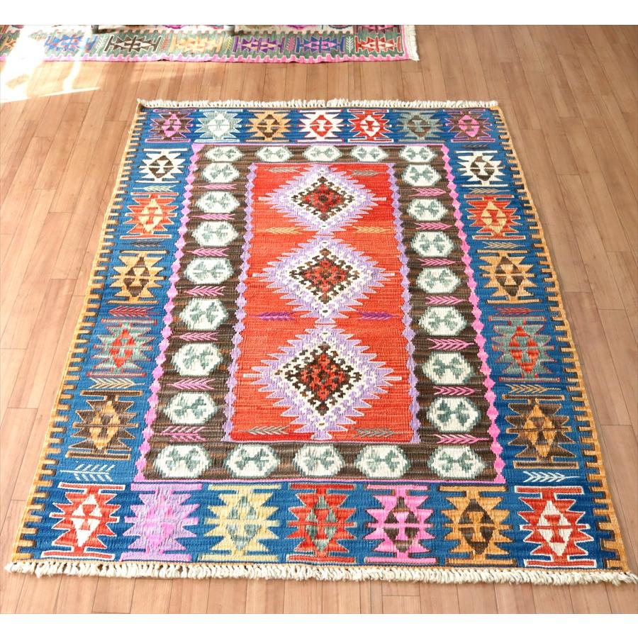 色にこだわるワンランク上のカイセリキリム 171x127cm ドラゴンのモチーフと麦の穂 | ブランド登録なし