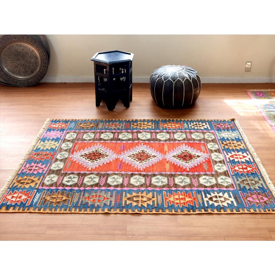 色にこだわるワンランク上のカイセリキリム 171x127cm ドラゴンのモチーフと麦の穂 | ブランド登録なし | 01