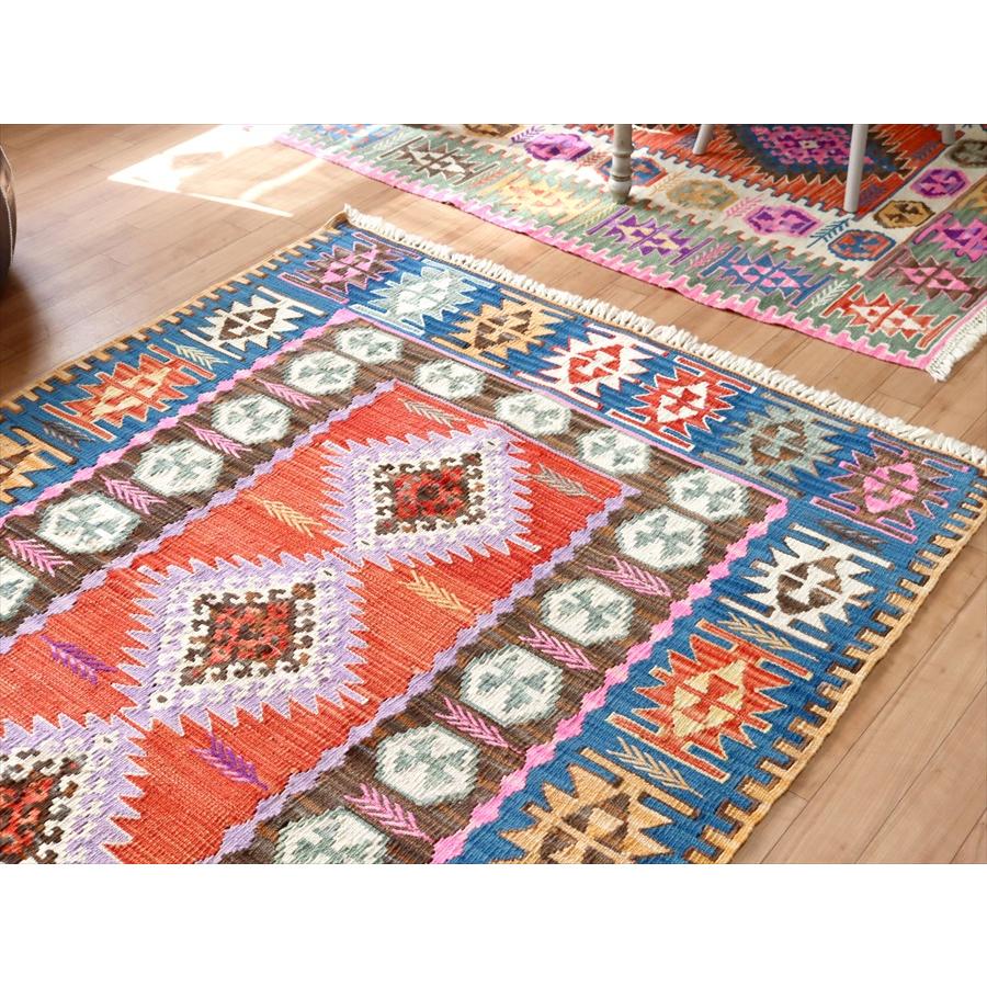 色にこだわるワンランク上のカイセリキリム 171x127cm ドラゴンのモチーフと麦の穂 | ブランド登録なし | 02