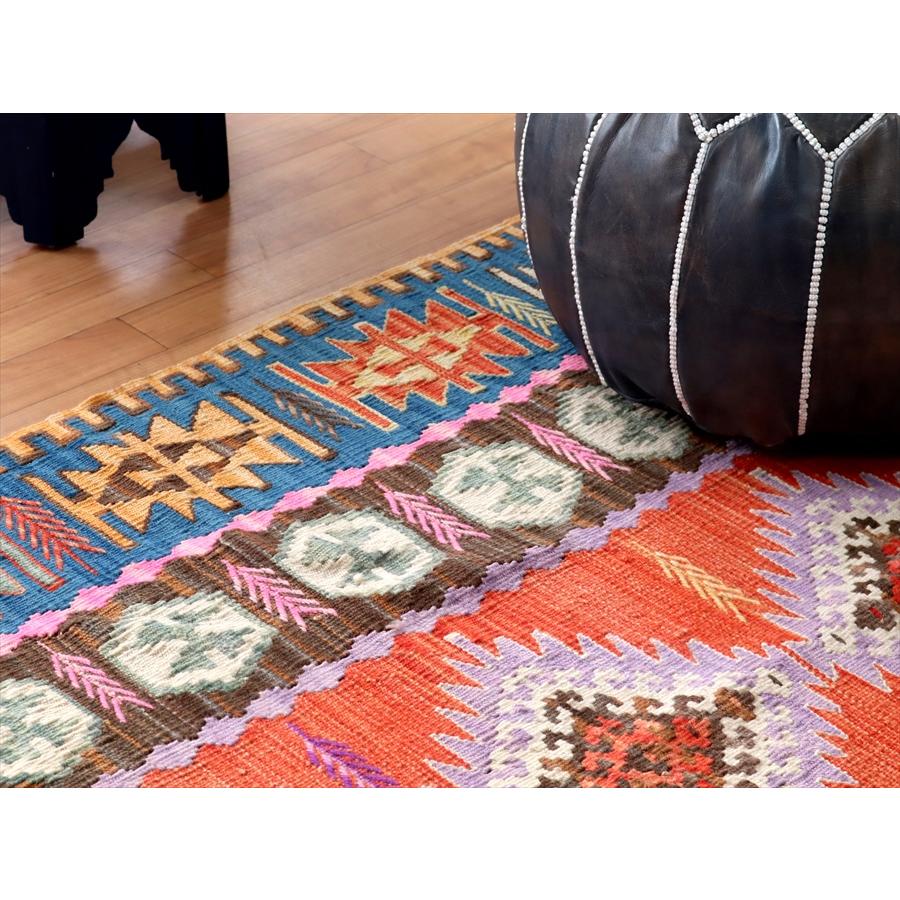 色にこだわるワンランク上のカイセリキリム 171x127cm ドラゴンのモチーフと麦の穂 | ブランド登録なし | 04