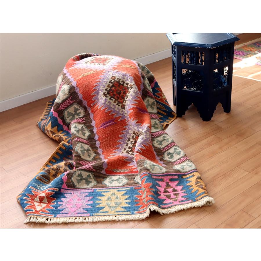 色にこだわるワンランク上のカイセリキリム 171x127cm ドラゴンのモチーフと麦の穂 | ブランド登録なし | 05