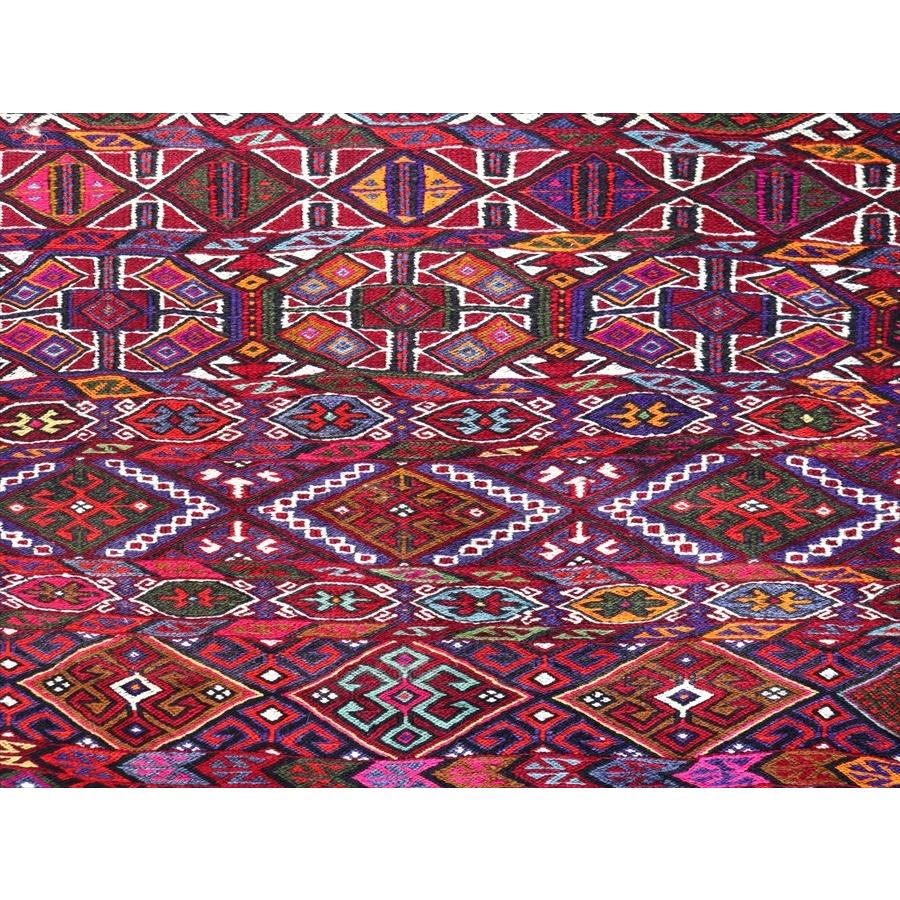 オールドキリム ムート  95x107cm チュアルを開いたカラフルジジム | ブランド登録なし | 02