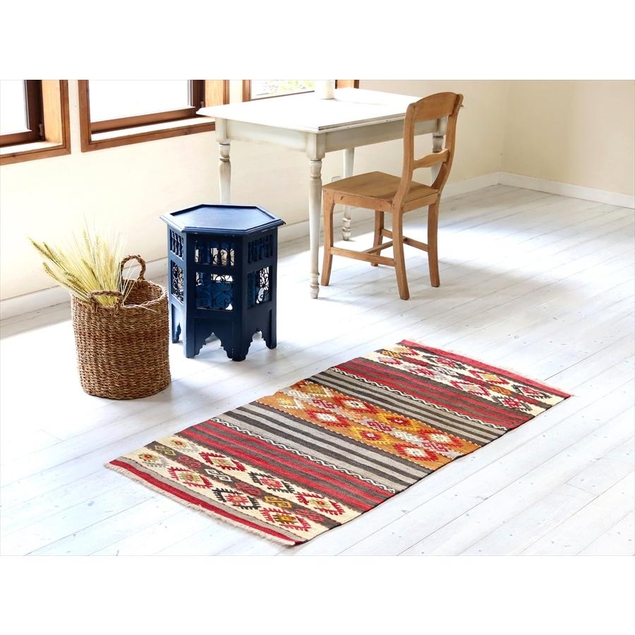 オールドキリム バルケスィール  142x73cm ジジムモチーフのボーダーデザイン | ブランド登録なし | 06