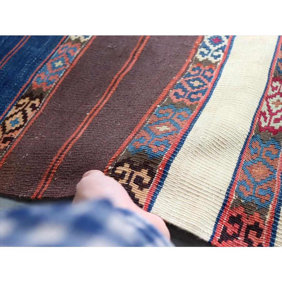 オールドキリム マラテヤ  136x78cm 幾何学モチーフのボーダーデザイン | ブランド登録なし | 07