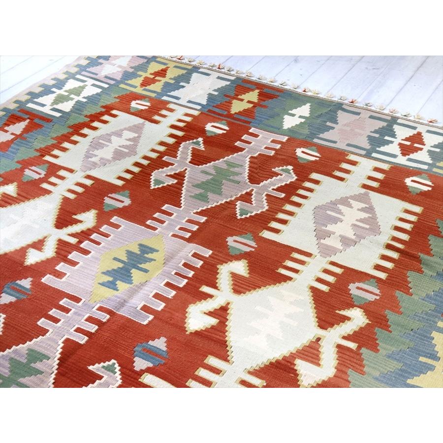 やわらかな織りのカイセリ産キリム　ケッレ 310x191cm ベレケットと雄羊の角 | ブランド登録なし | 02