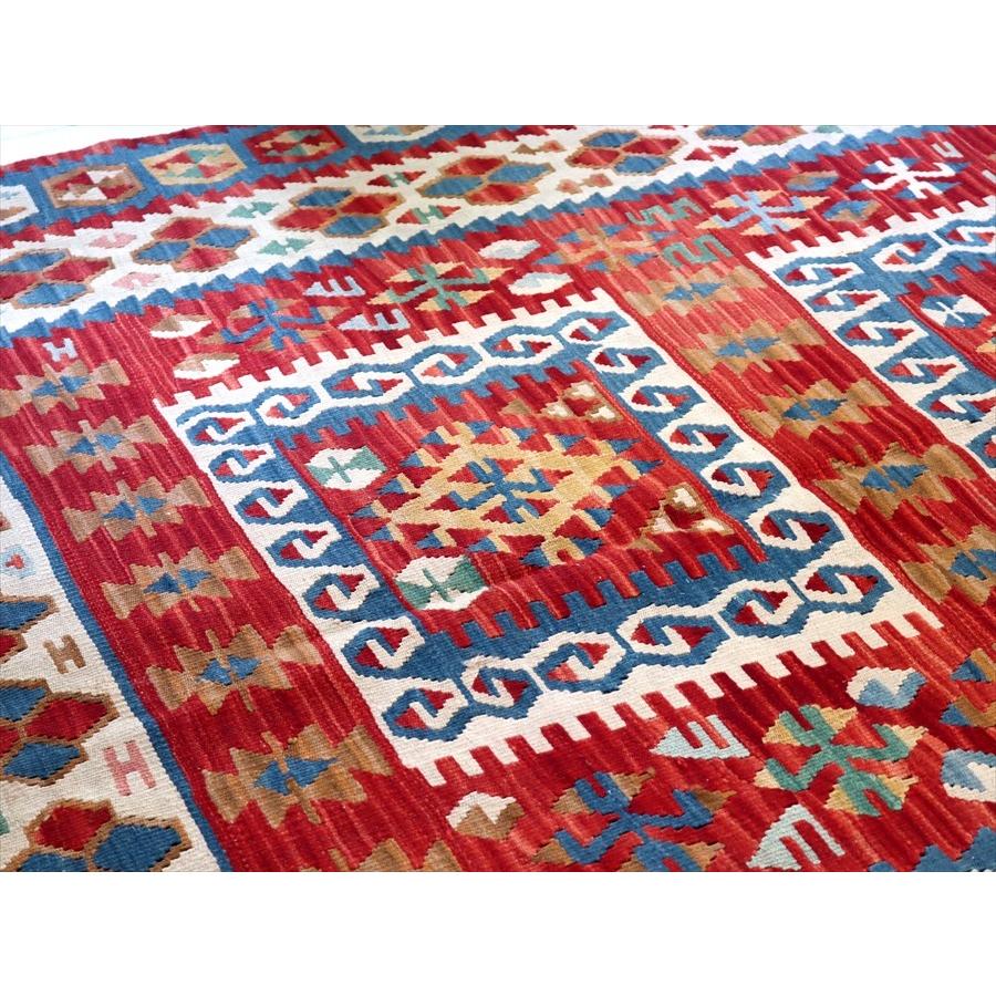 トルコの手織りキリム　カリヨラ 219x145cm ３つのサンドゥック | ブランド登録なし | 03