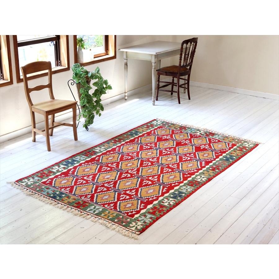 トルコの手織りキリム　カリヨラ 226x147cm 狼の足跡とベレケット | ブランド登録なし | 01