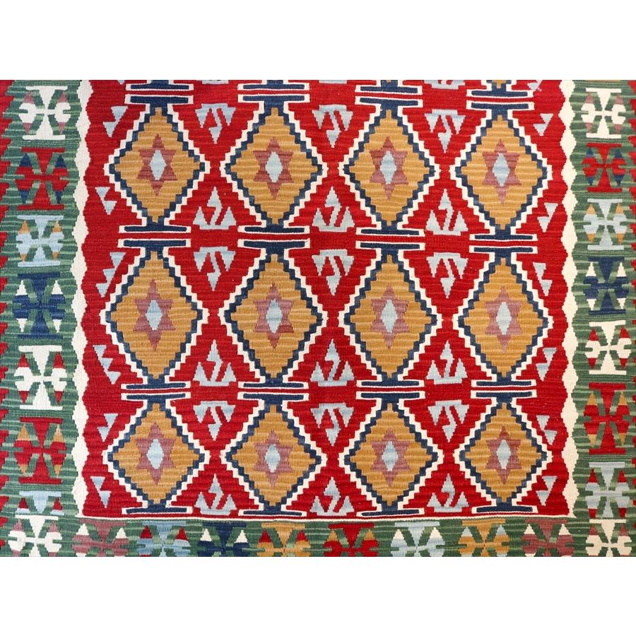 トルコの手織りキリム　カリヨラ 226x147cm 狼の足跡とベレケット | ブランド登録なし | 05