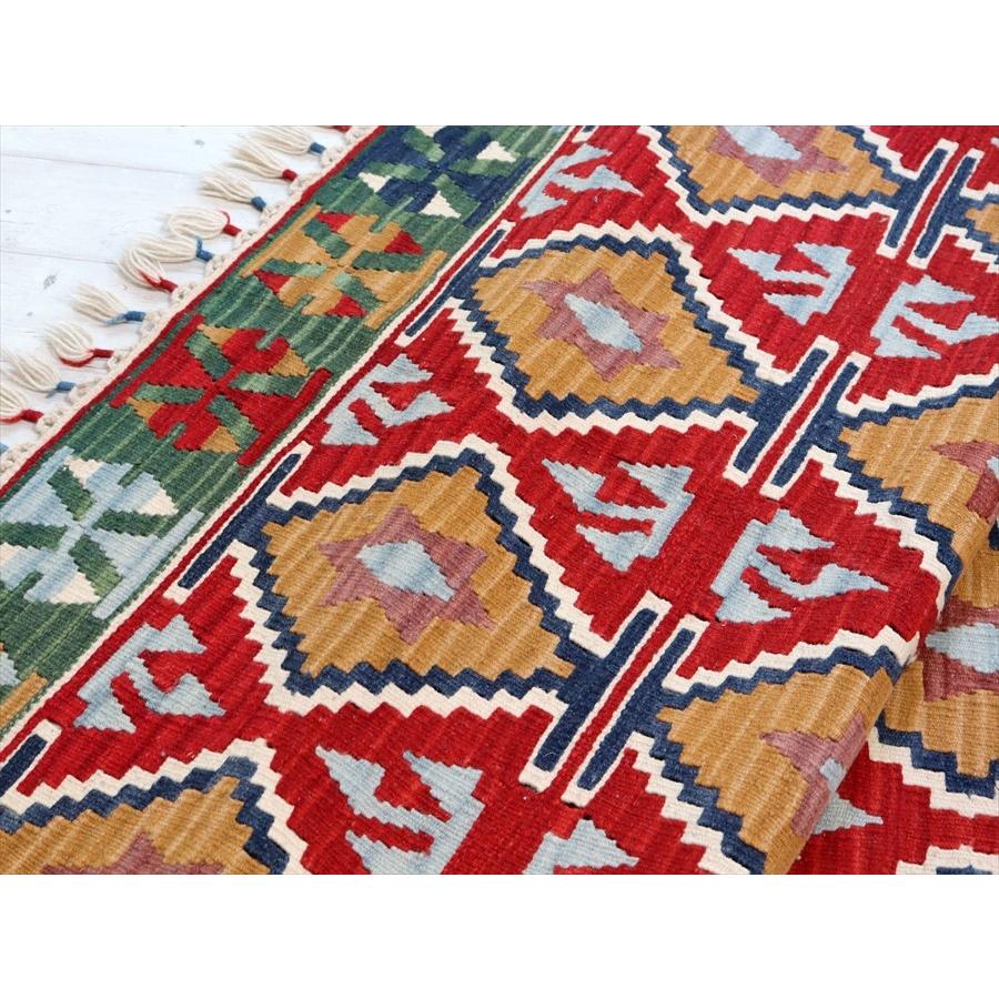 トルコの手織りキリム　カリヨラ 226x147cm 狼の足跡とベレケット | ブランド登録なし | 08