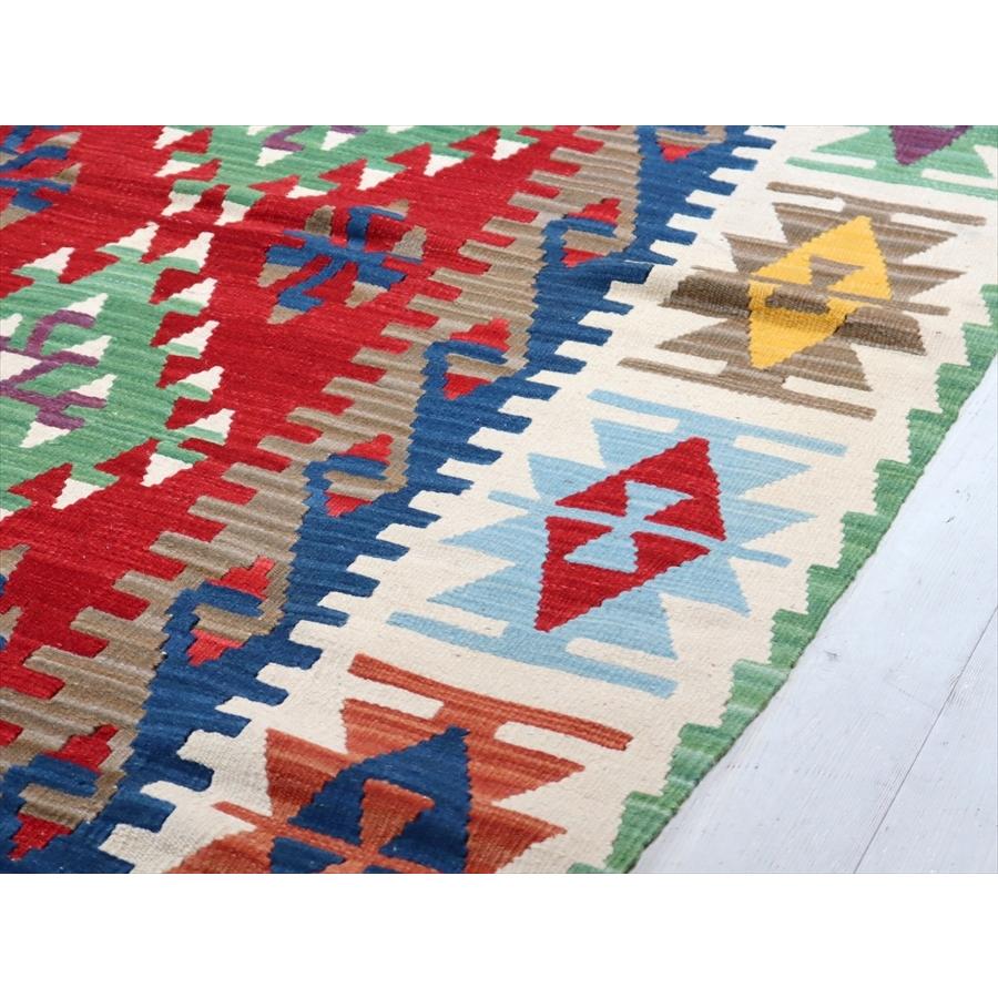 トルコの手織りキリム　カリヨラ 240x145cm 連なるドラゴンのモチーフ | ブランド登録なし | 05