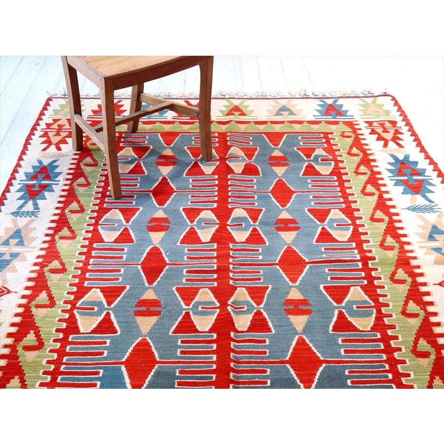 トルコの手織りキリム　カリヨラ 233x152cm 翼を広げた鳥のモチーフ | ブランド登録なし | 03