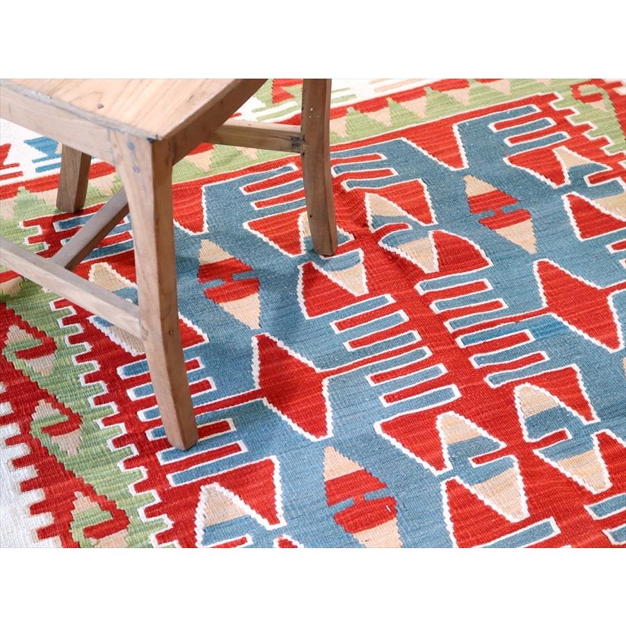 トルコの手織りキリム　カリヨラ 233x152cm 翼を広げた鳥のモチーフ | ブランド登録なし | 04